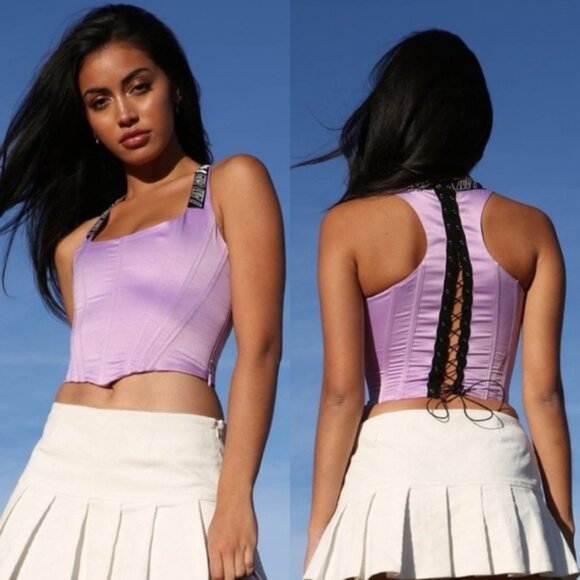 I Am Gia Siobhan Lilac Corset - Picture 2 of 16